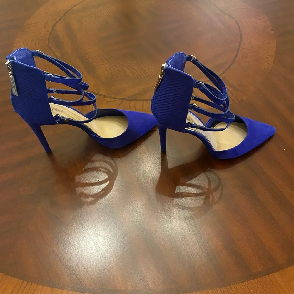 Gianni Bini Royal Blue Strappy Heels - Picture 5 of 10
